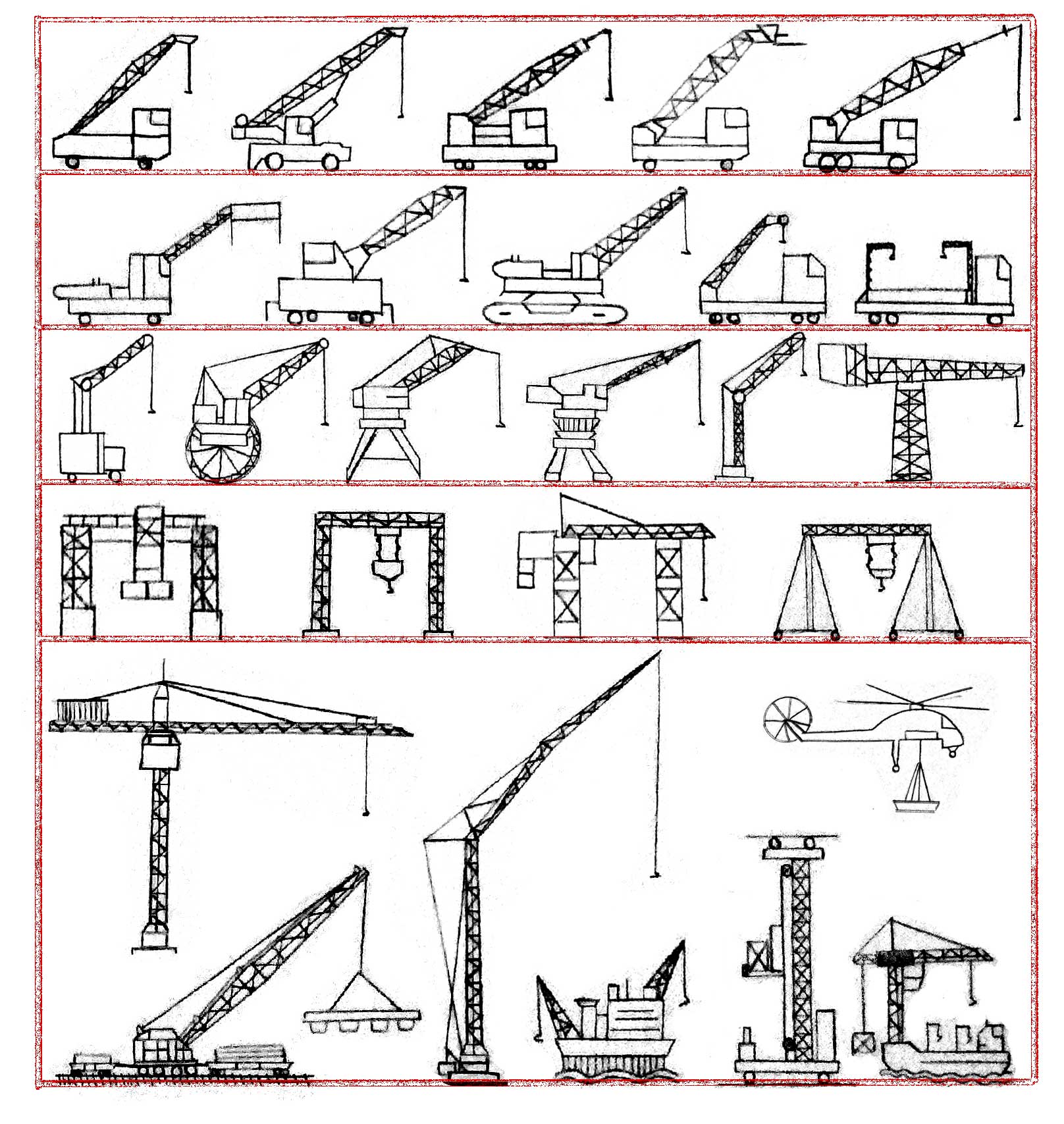 Crane type illustration