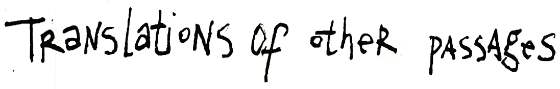 translations of other translations-of-other-passages