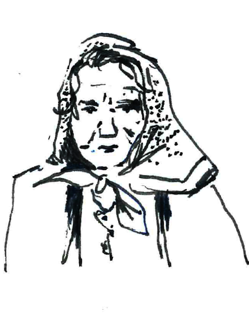 Portret van Charwoman